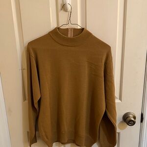 Elegant Tan Crewneck Sweater for Women